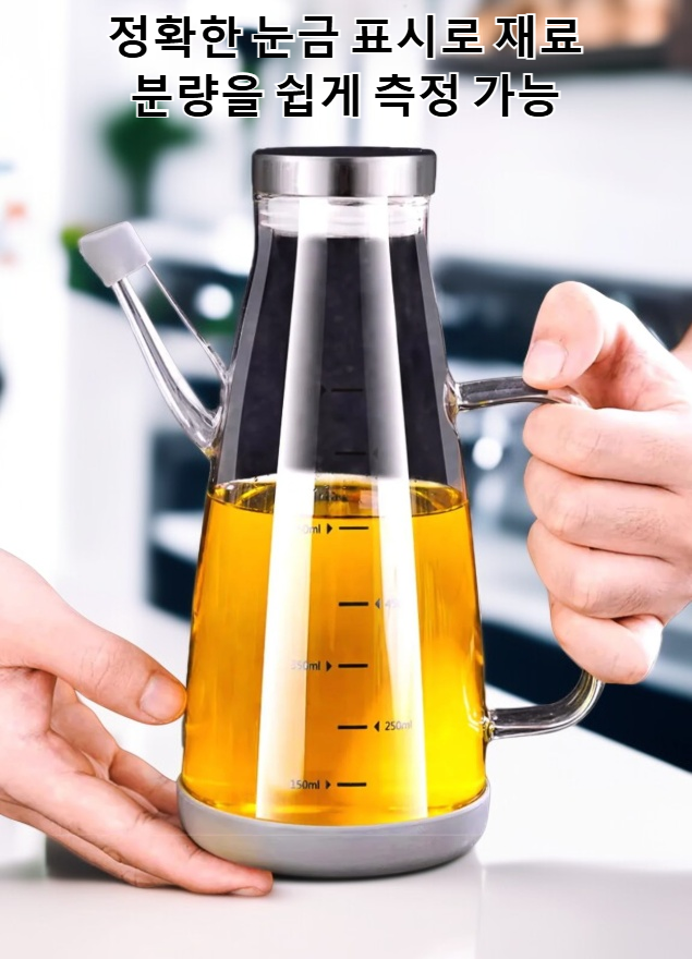 투명 내열 유리 오일병 세트