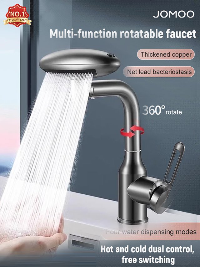 [Universal Swivel] 4-Speed Flying Saucer Faucet