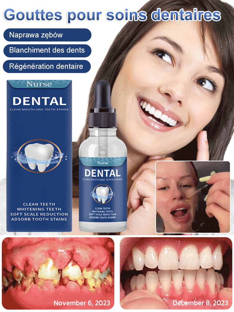 Gouttes de soin pour la régénération dentaire