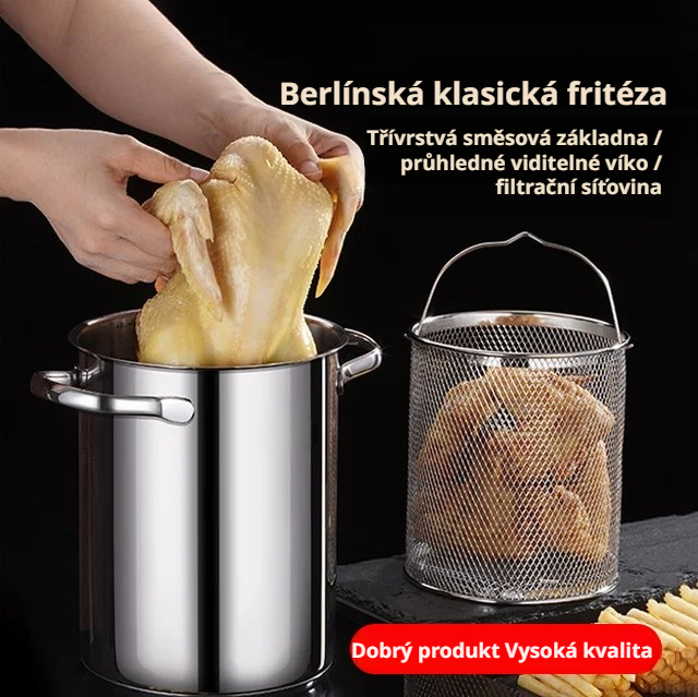 Nerezová ocelová pánev na sporák