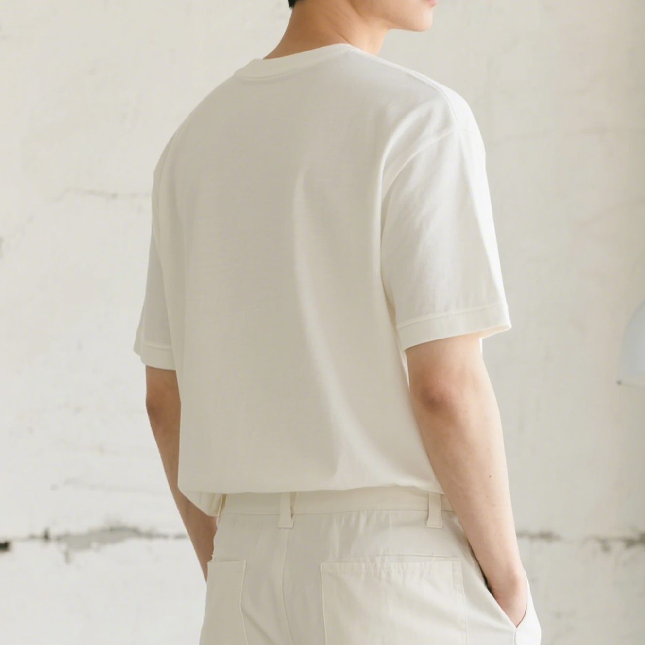 肌にやさしいソフトコットンベーシック多目的Tシャツ