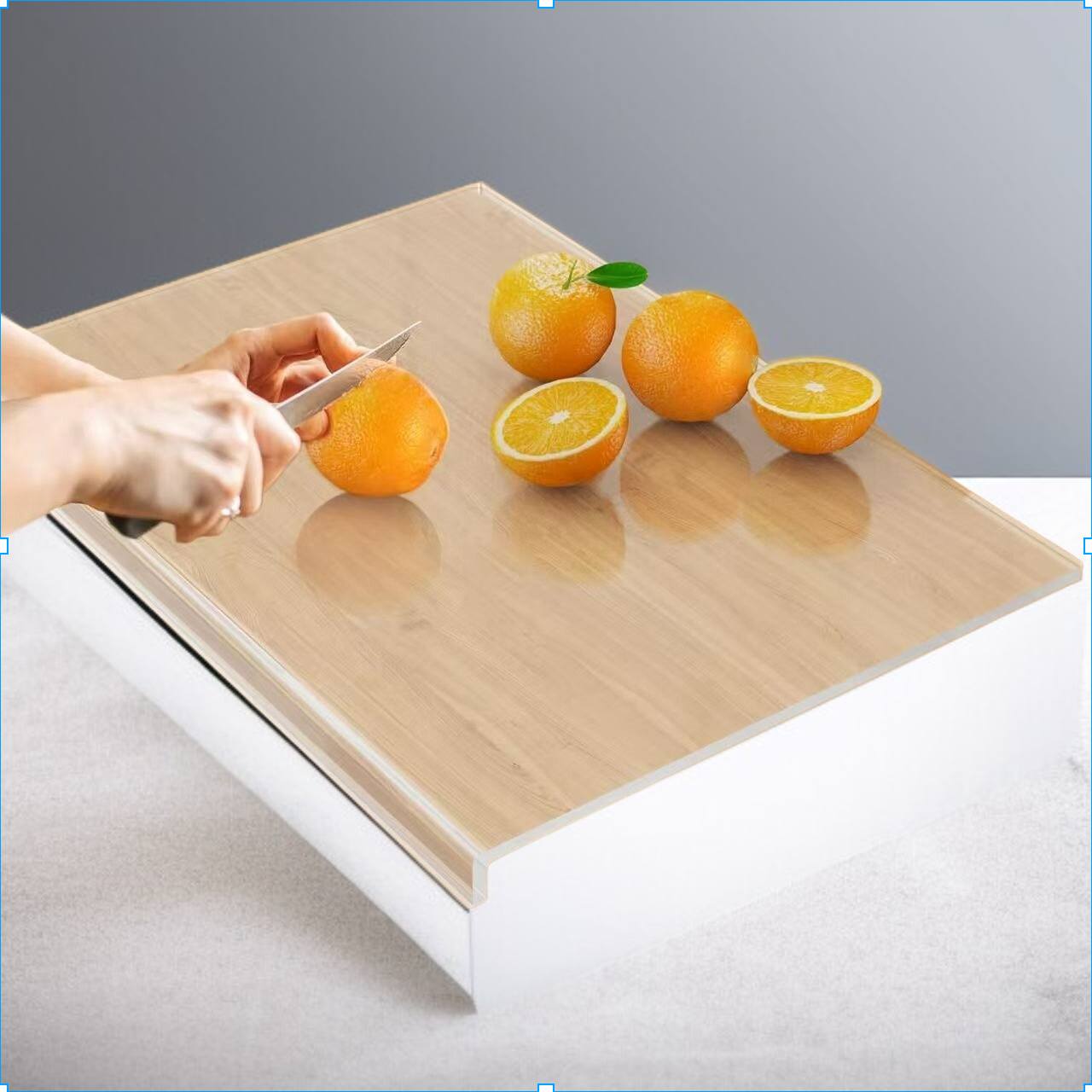 Planche à découper en acrylique transparente antidérapante pour la cuisine, planche à découper pour 