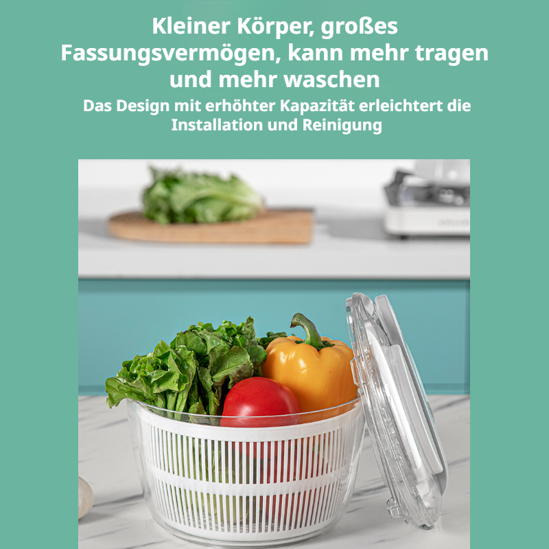 Manuelle Presse Obst und Gemüse Dörrgerät Wasserschleuder Home Küche Obstsalat Dörrgerät