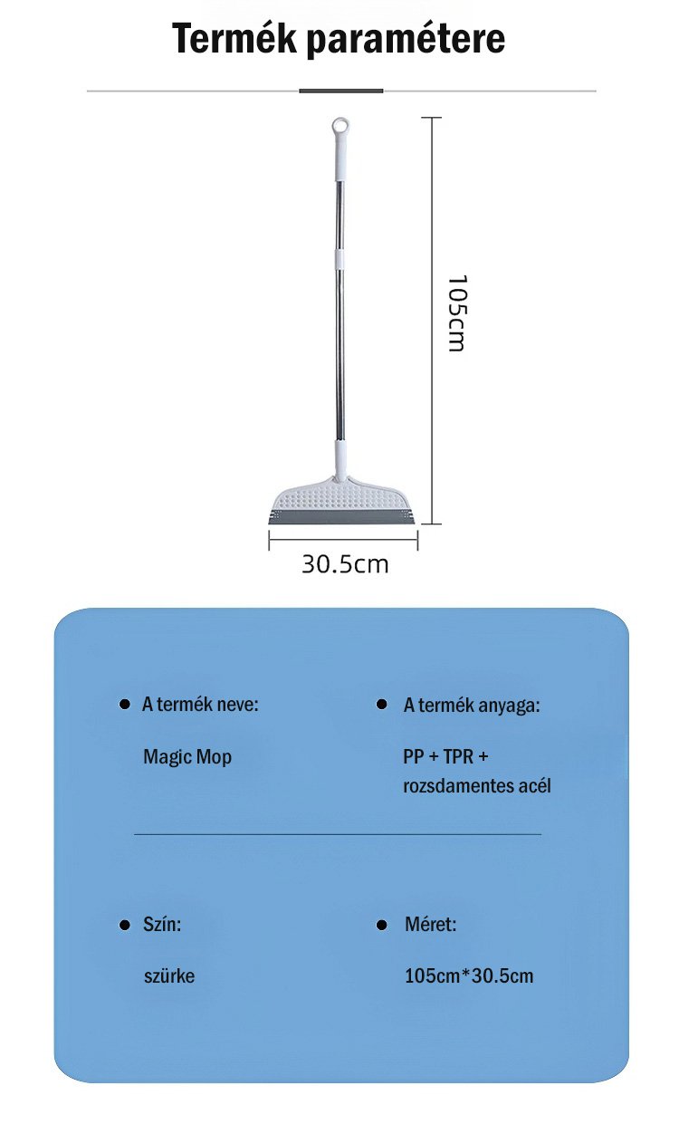 Többfunkciós seprű és vízlehúzó