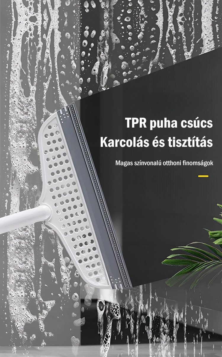 Többfunkciós seprű és vízlehúzó