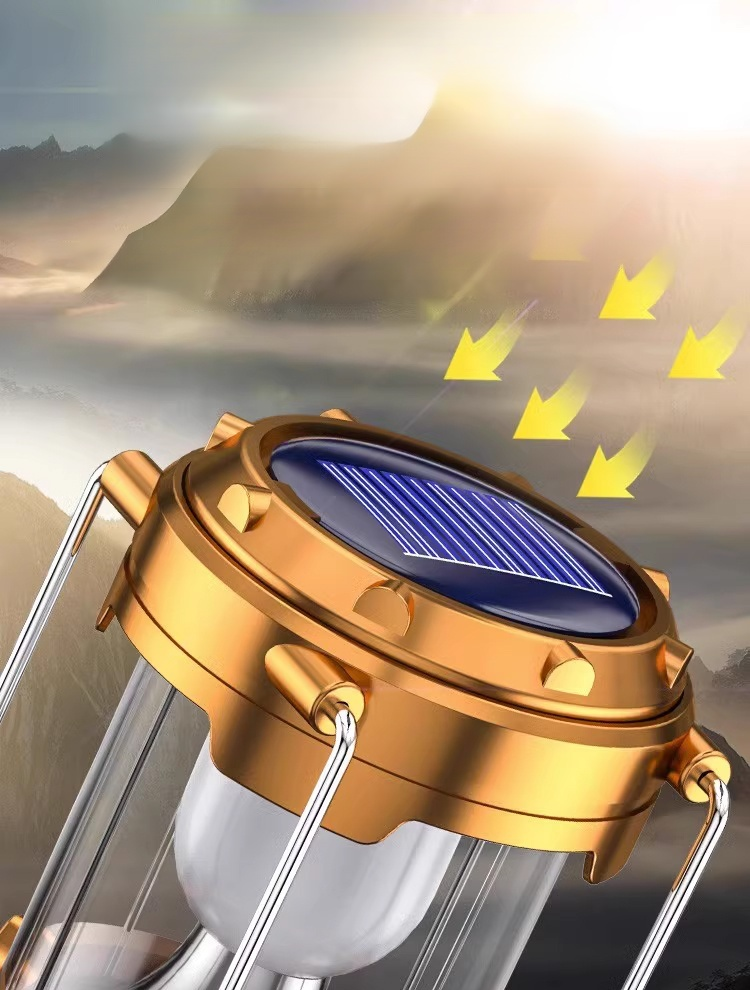 방수 다기능 태양열 캠핑 랜턴