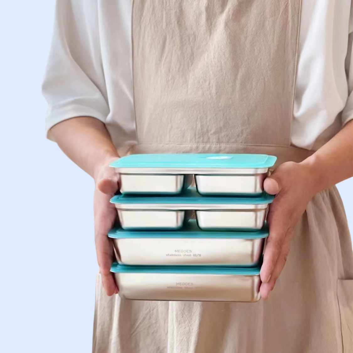 透明蓋ステンレス製ランチボックス