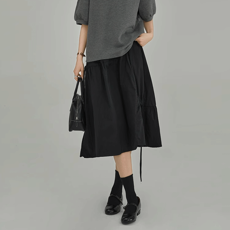 イレギュラーウエストゴムスカート