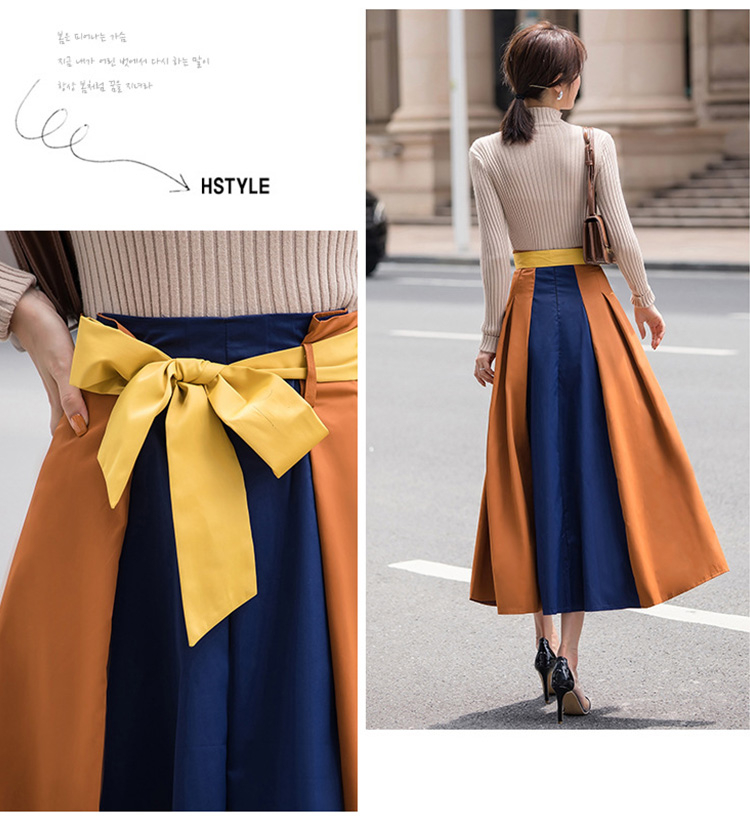 落ち感のあるキレイめスカート 正面画像