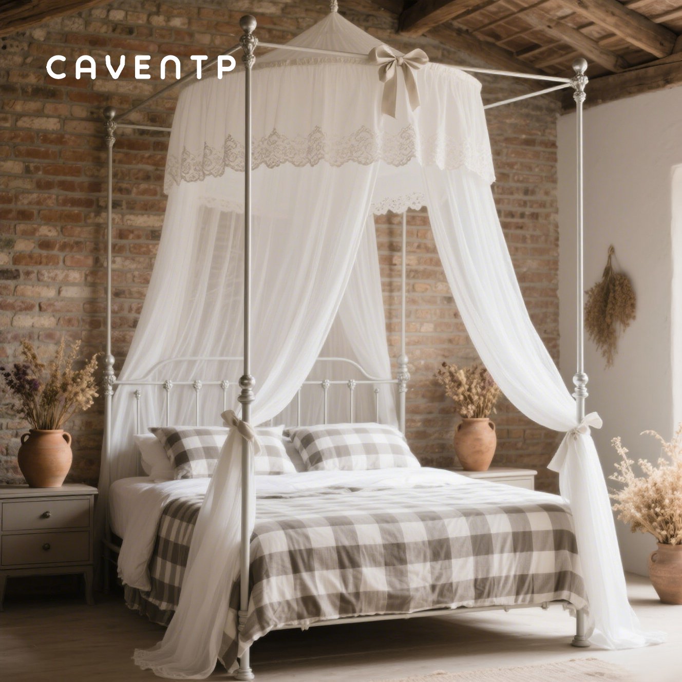 Beliebtes Moskitonetz für Erwachsene über einem Bett