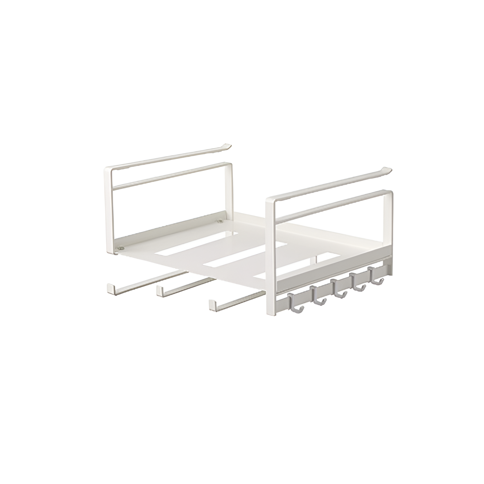 Modernes, einfaches, stanzfreies Hängeregal mit japanischen Haken für Küchenschränke, Multifunktions