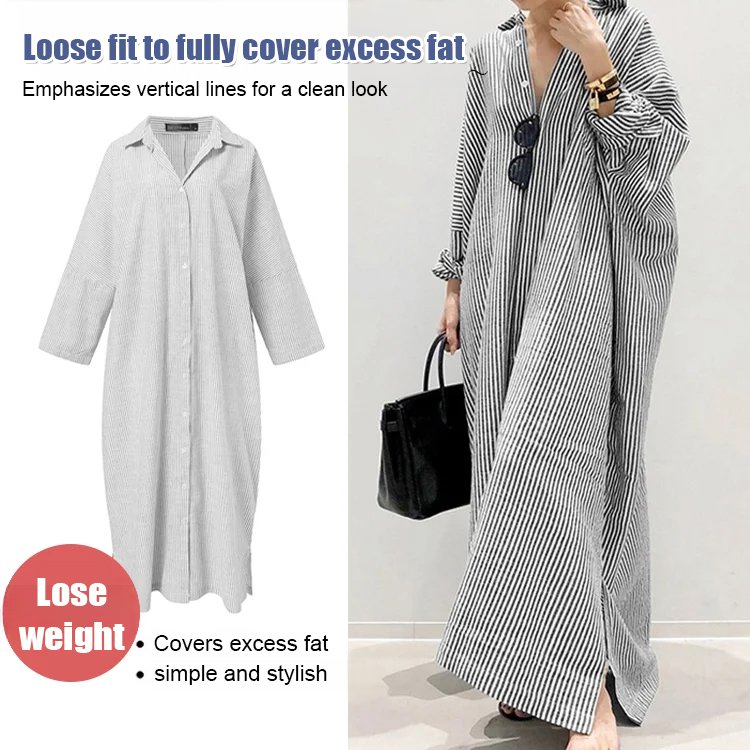 JS striped irregular dress