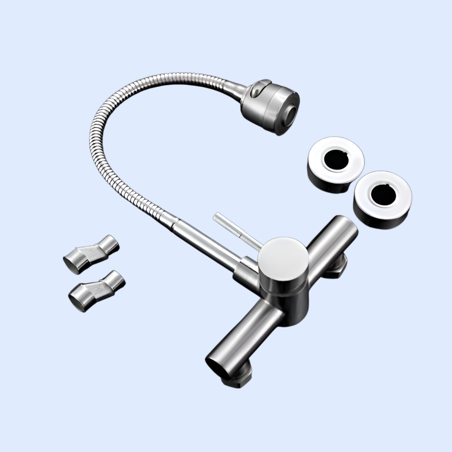 ステンレス製埋め込み型シャワー混合水栓