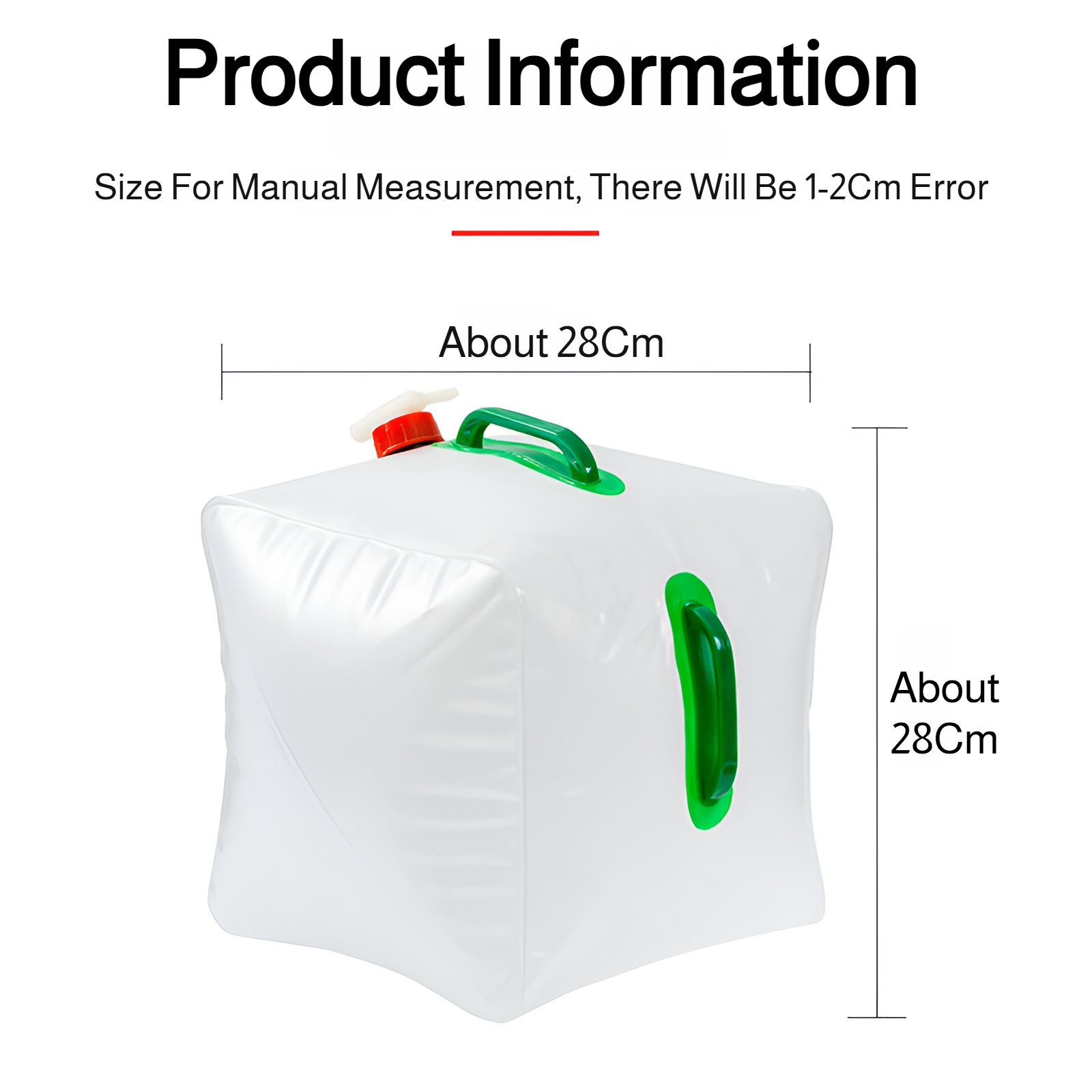Duża pojemność worek na wodę do uprawiania sportów na świeżym powietrzu, 10L przenośny składany czaj