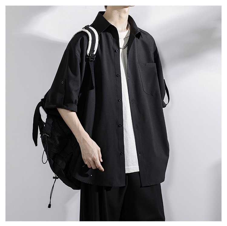 薄手で通気性抜群のアイスドレープシャツ