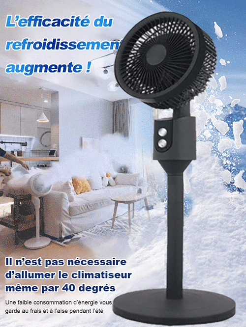Ventilateur sur pied à circulation d'air ultra silencieux
