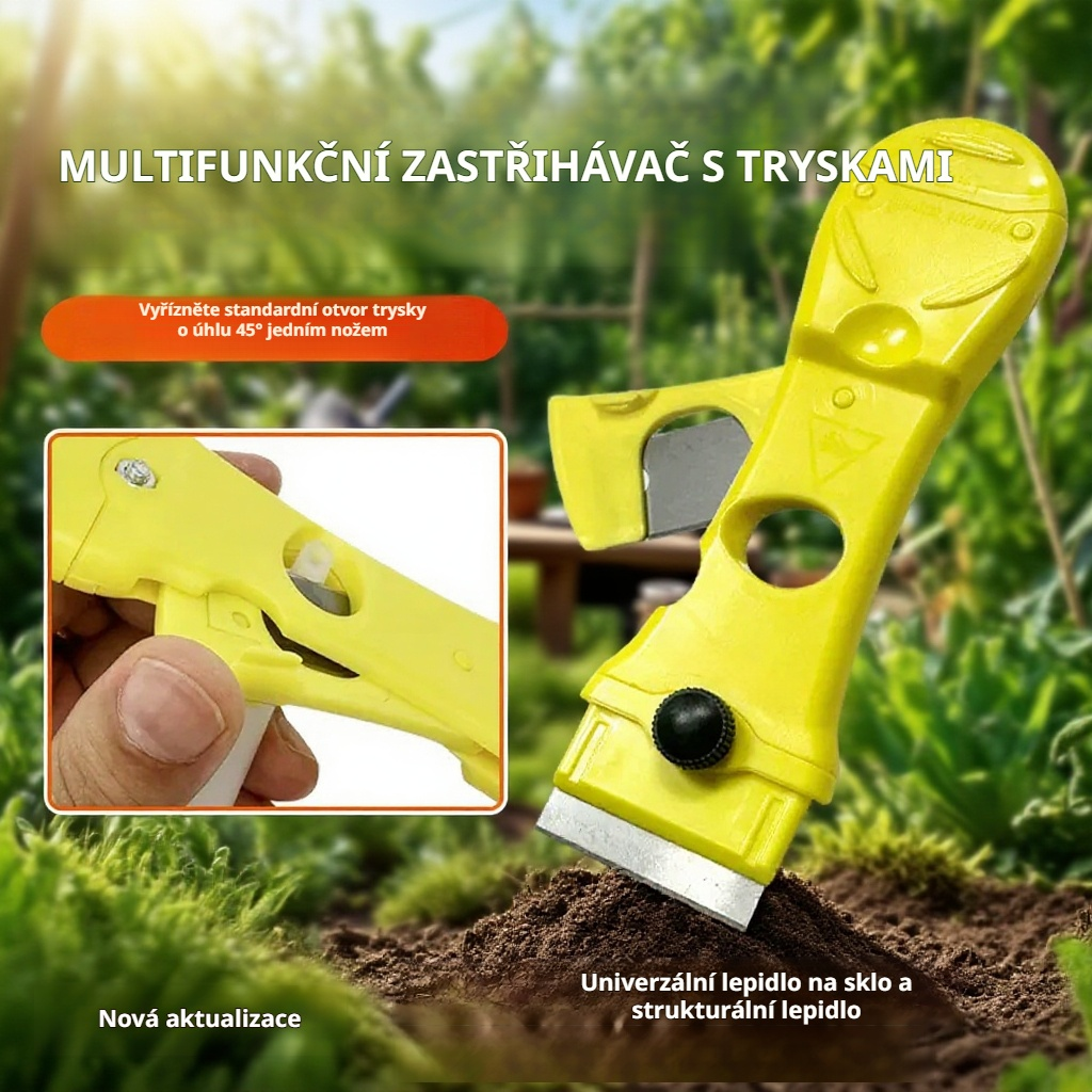 Odstraňovač lepidla s pevnou konstrukcí a ostrou čepelí