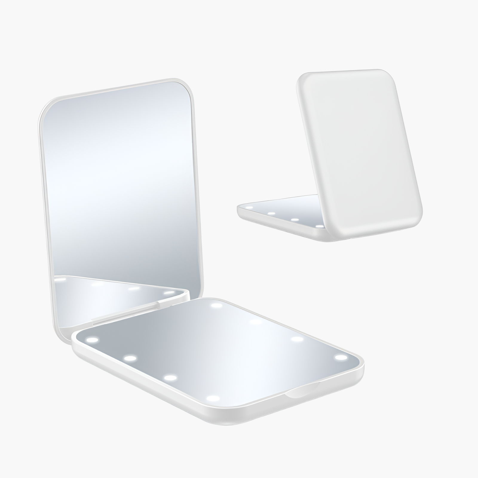 ハンドヘルドLEDメイクアップミラー