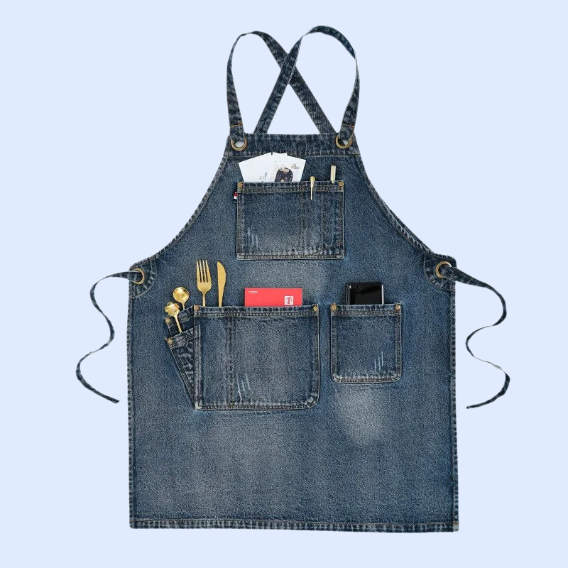 مريلة مطبخ جينز رجالي للعمل