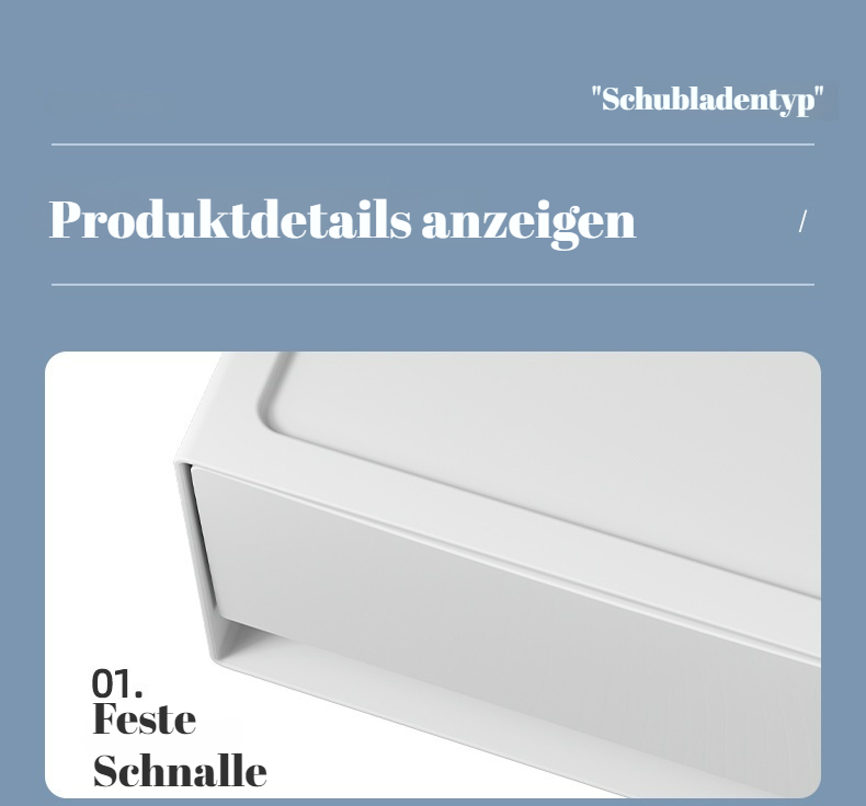 Flexibel kombinierbare Aufbewahrungsbox für Zuhause und Büro