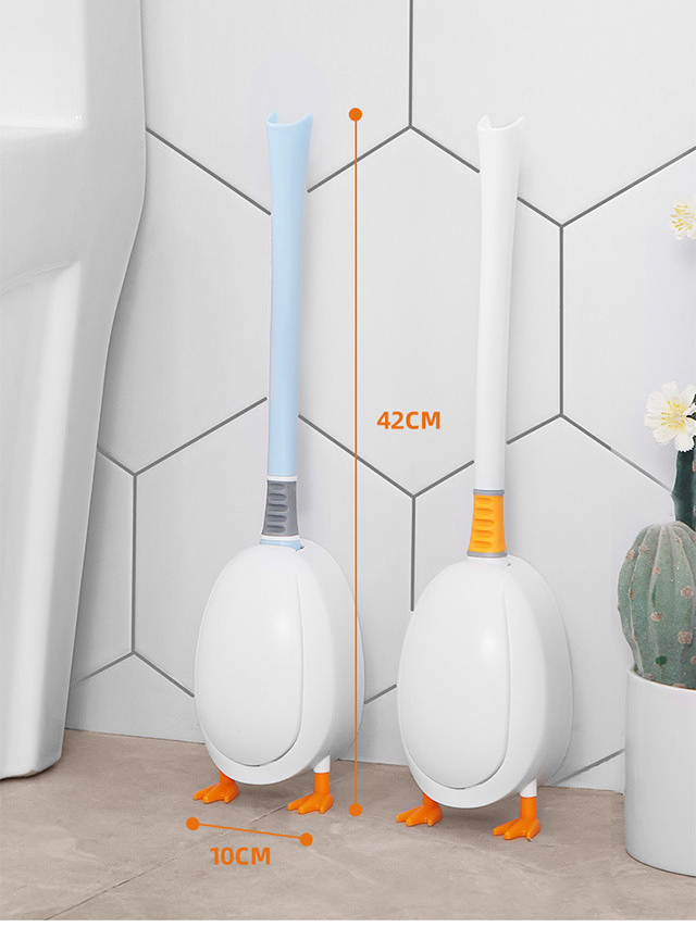 2-in-1-Enten-Wand-Toilettenbürste aus Silikon