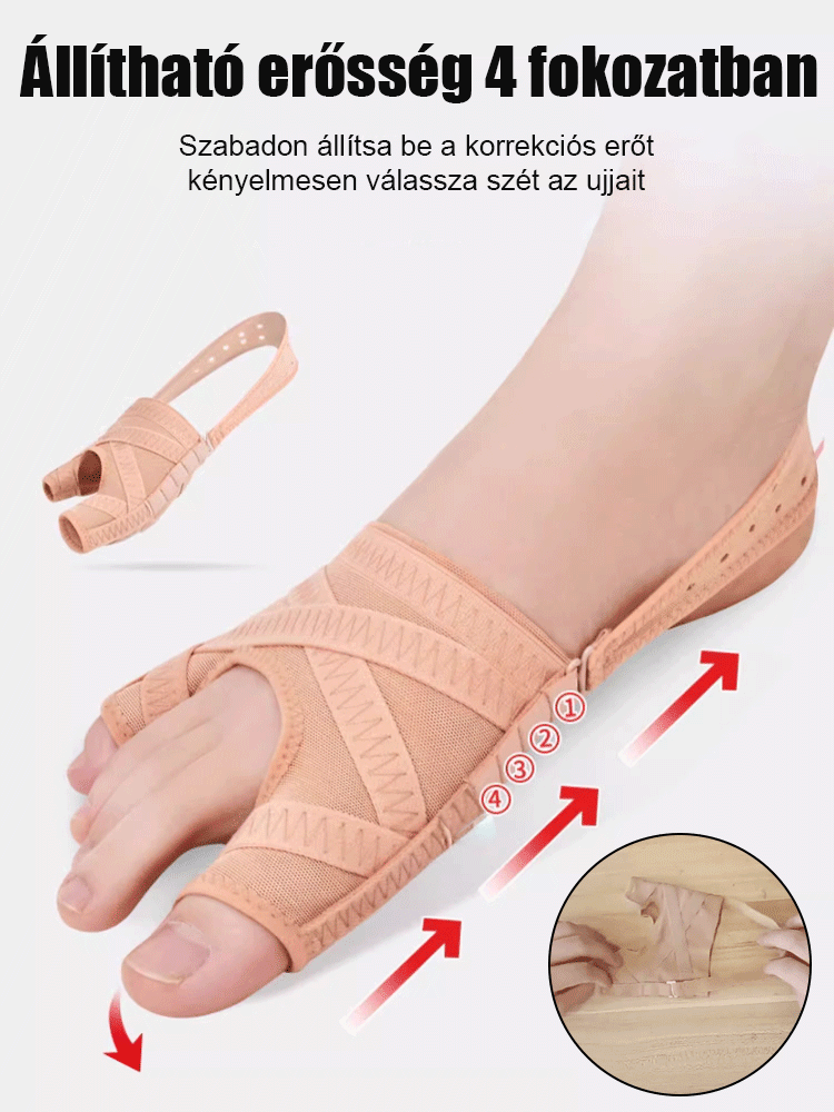 Hüvelykujj valgus nagy lábujj korrekciós készlet