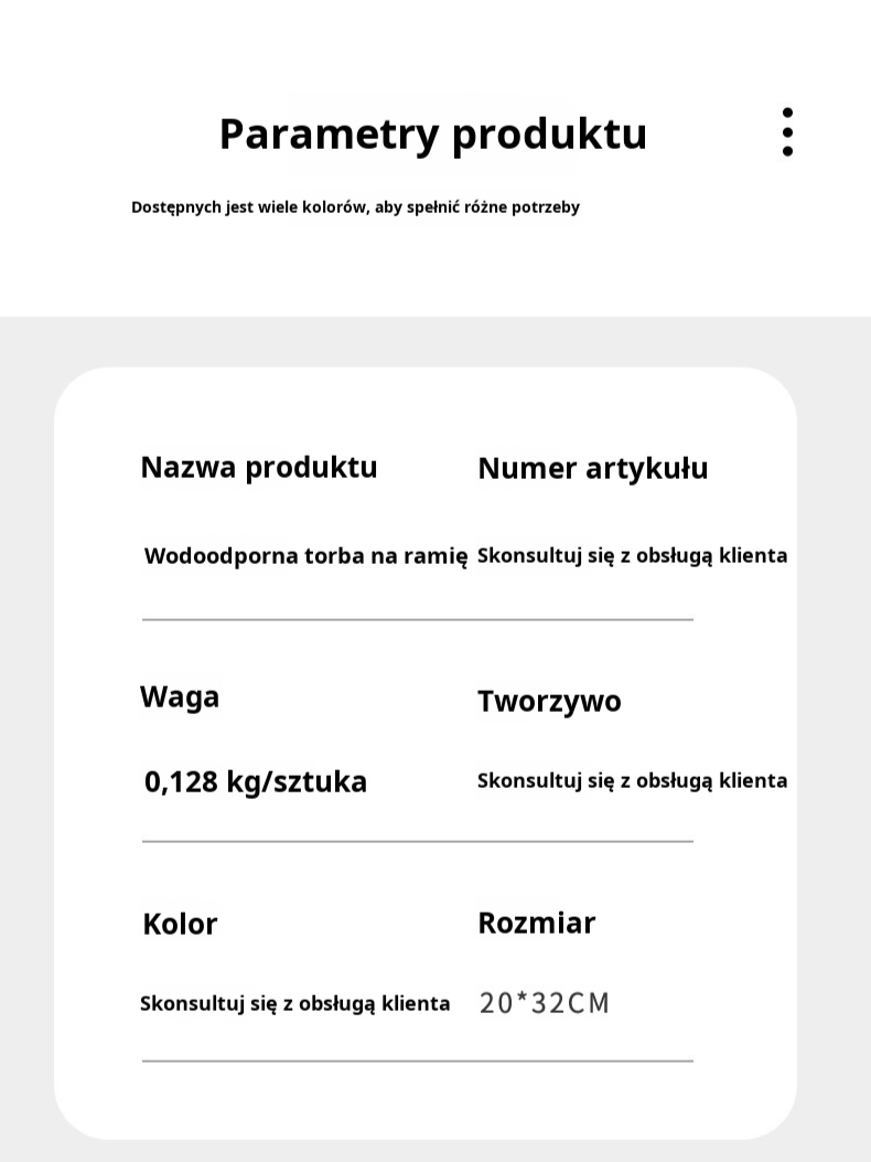 Wodoodporna torba, torba do przechowywania zapinana na zamek, wodoodporna torba do pływania na ramię