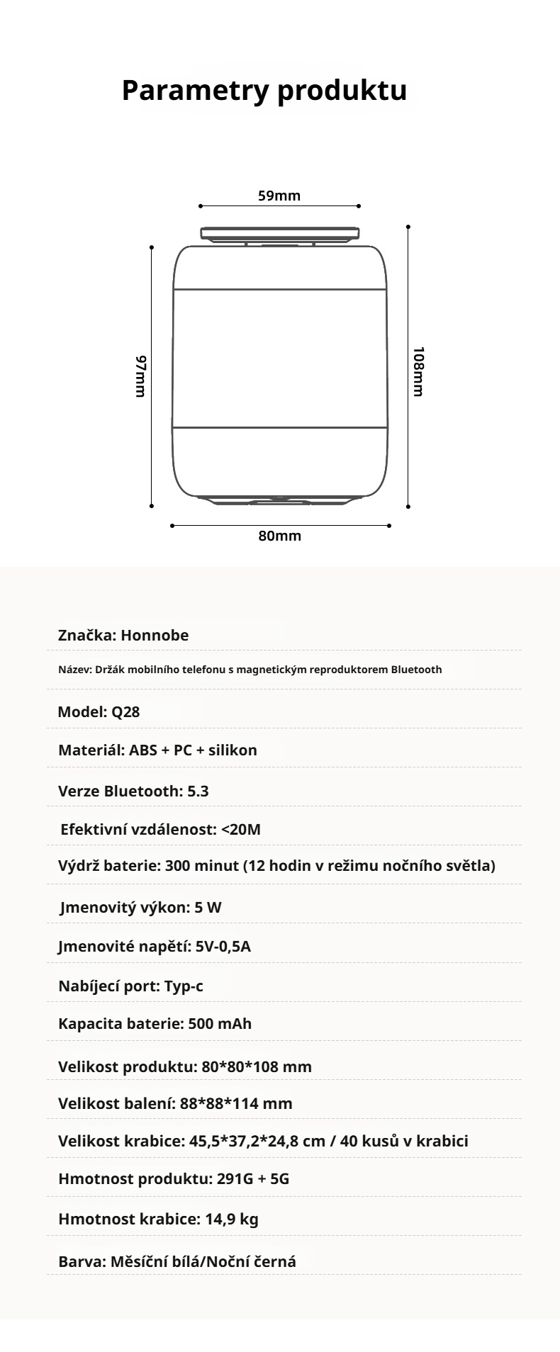 Praktický držák a reproduktor v jednom zařízení