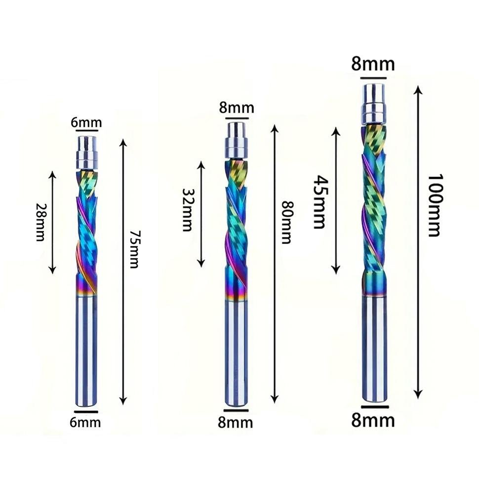 Colorful trimming knife composite blade overall alloy trimming knife engraving milling cutter carbid