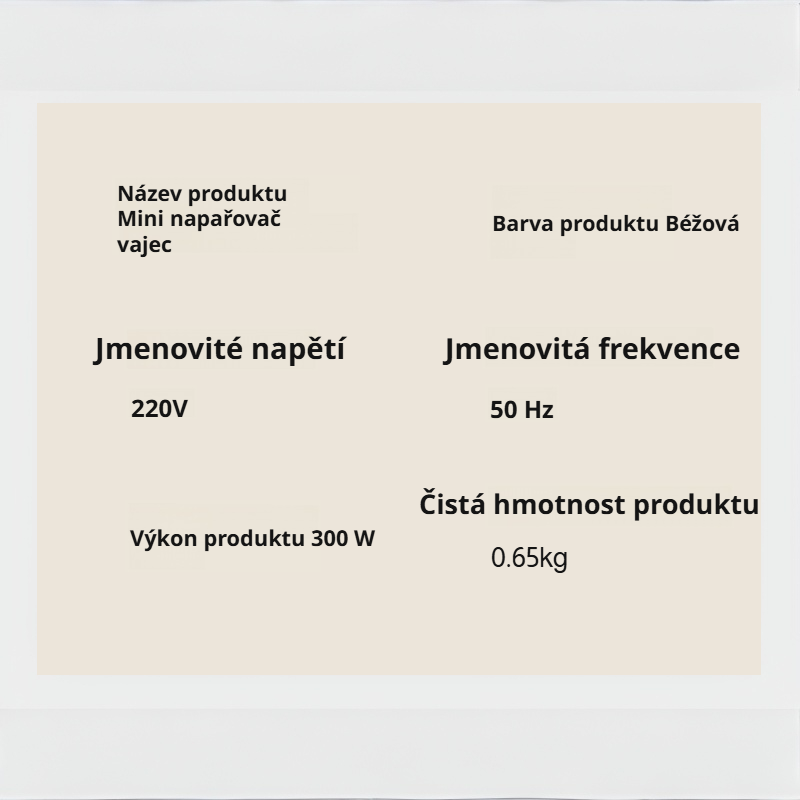 Chytrý domácí mini multifunkční vařič vajec s dotykovým ovládáním a devíti režimy
