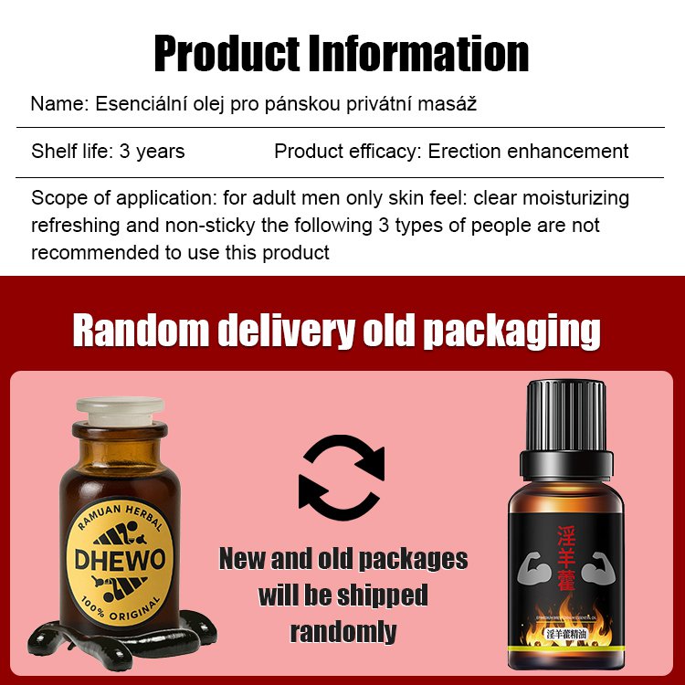 [One drop for a huge increase] Men's private massage essential oil