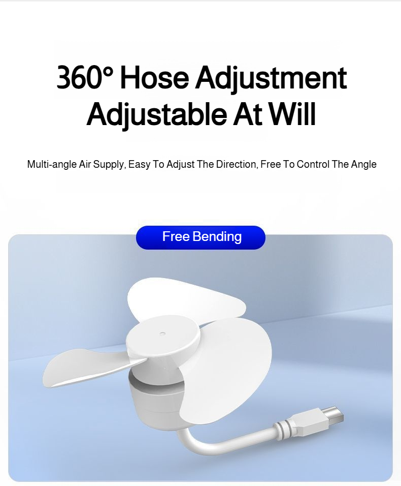 Energy-saving portable fan with compact design