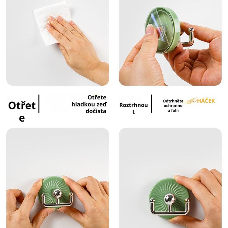 Výkonné opakovaně použitelné háčky do kuchyně odolné vůči parám a vodě