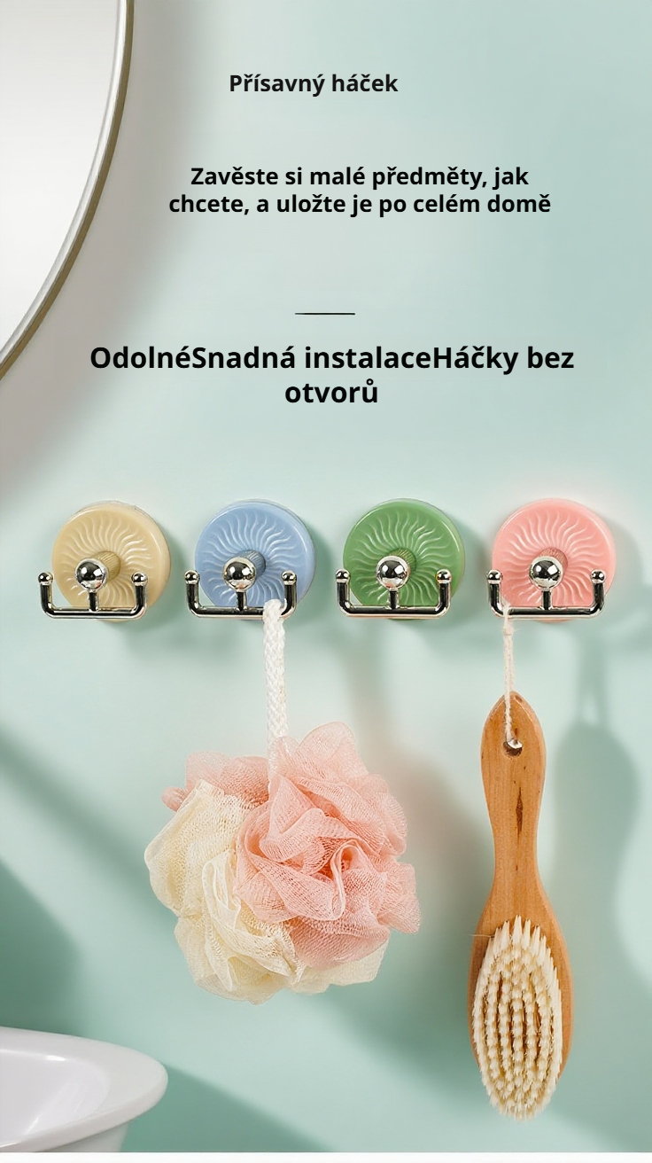 Výkonné opakovaně použitelné háčky do kuchyně