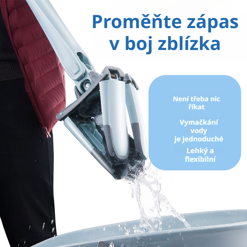 X typ plochý mop bez nutnosti ručního praní, domácí pohodlné čištění