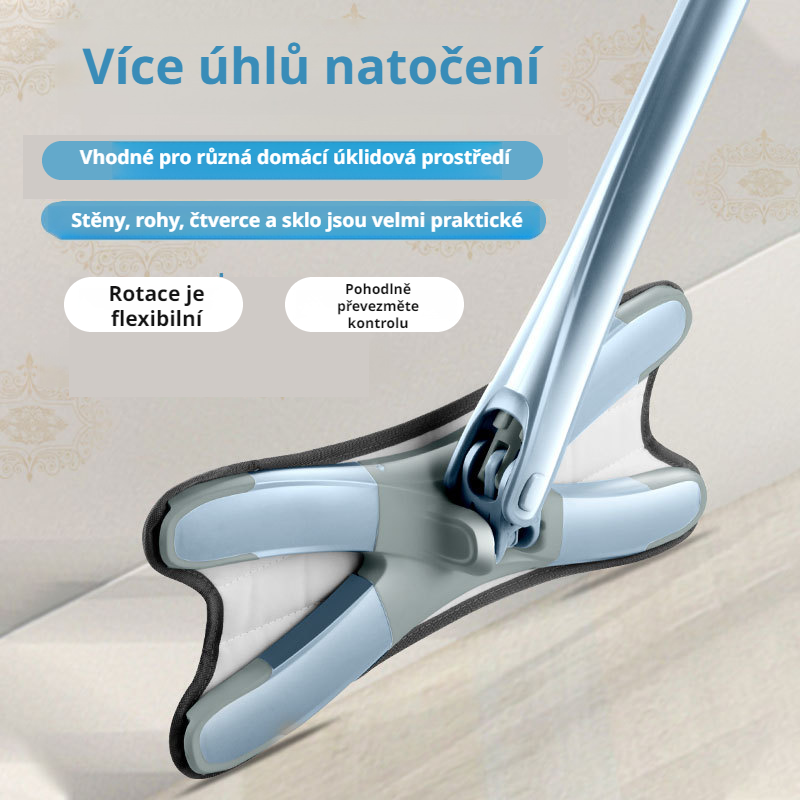 X-type bezručný plochý mop pro domácí použití