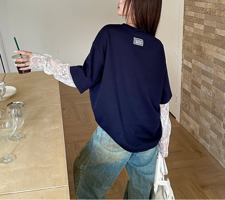 春夏秋に最適なフェイクレイヤードTシャツ