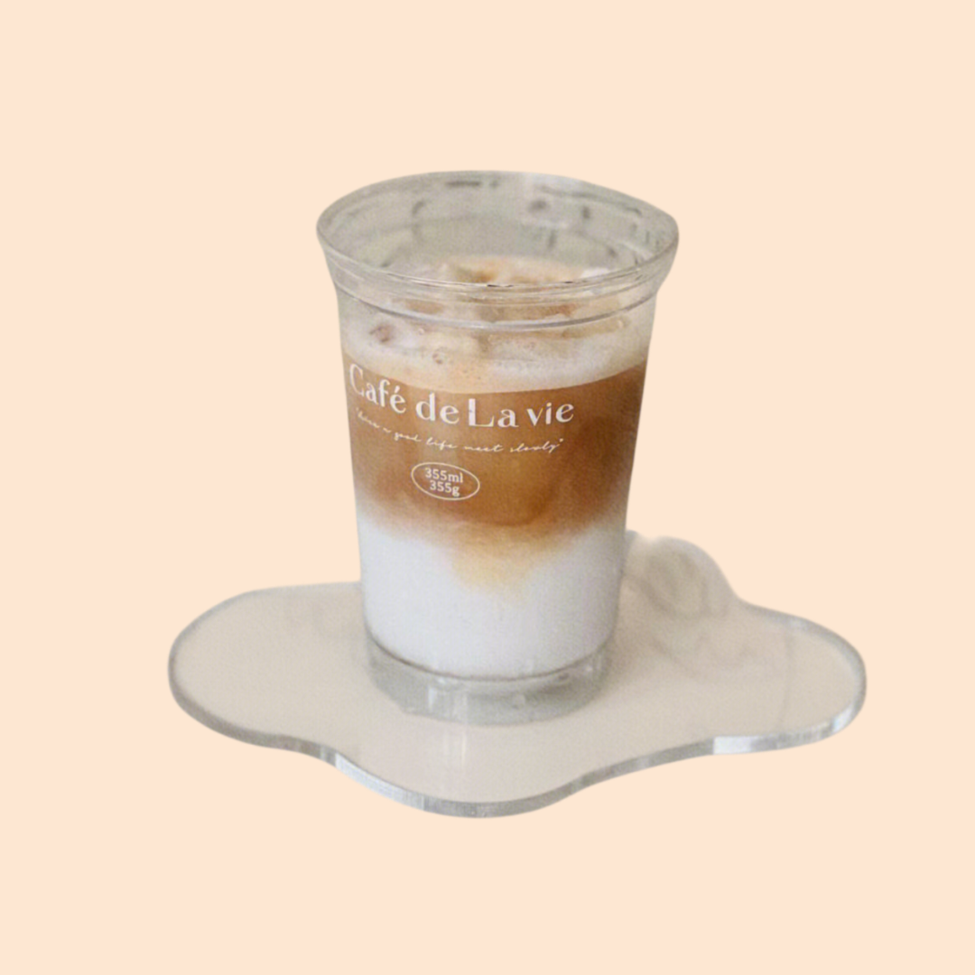 불규칙 투명 아크릴 코스터