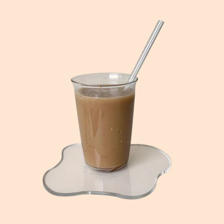 불규칙 투명 아크릴 코스터