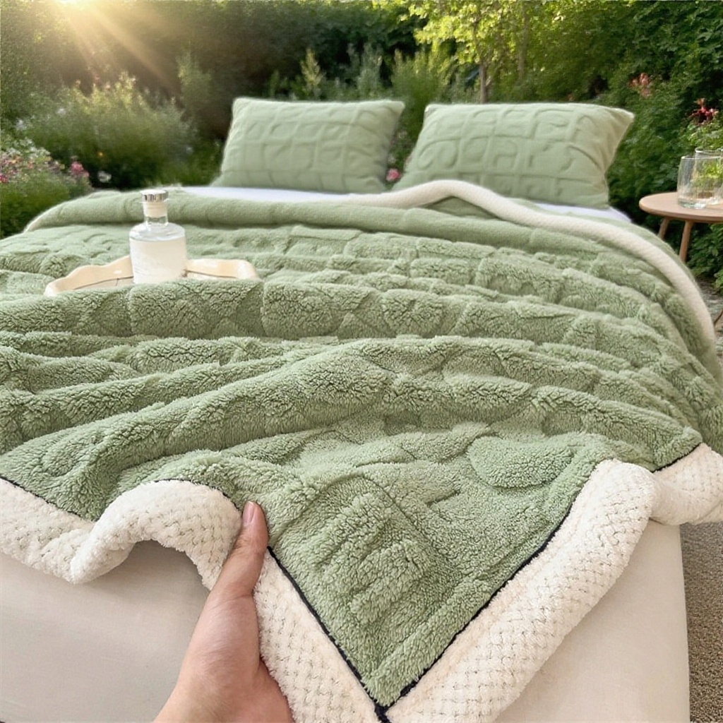 Sofa coral fleece leisure blanket