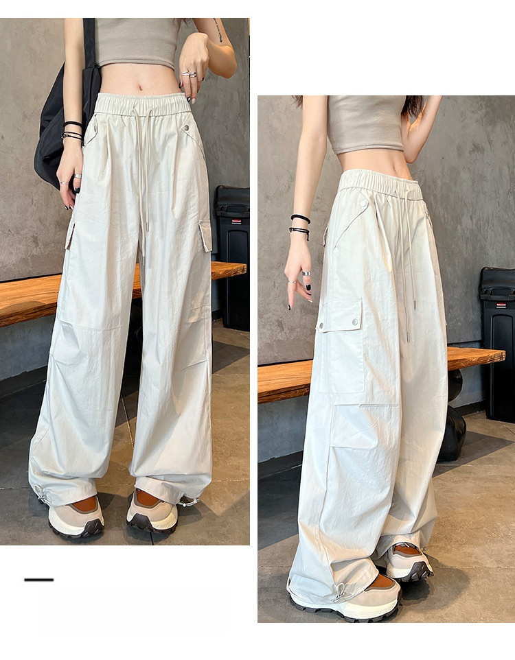 여성 와이드 카고 팬츠 다양한 컬러 옵션