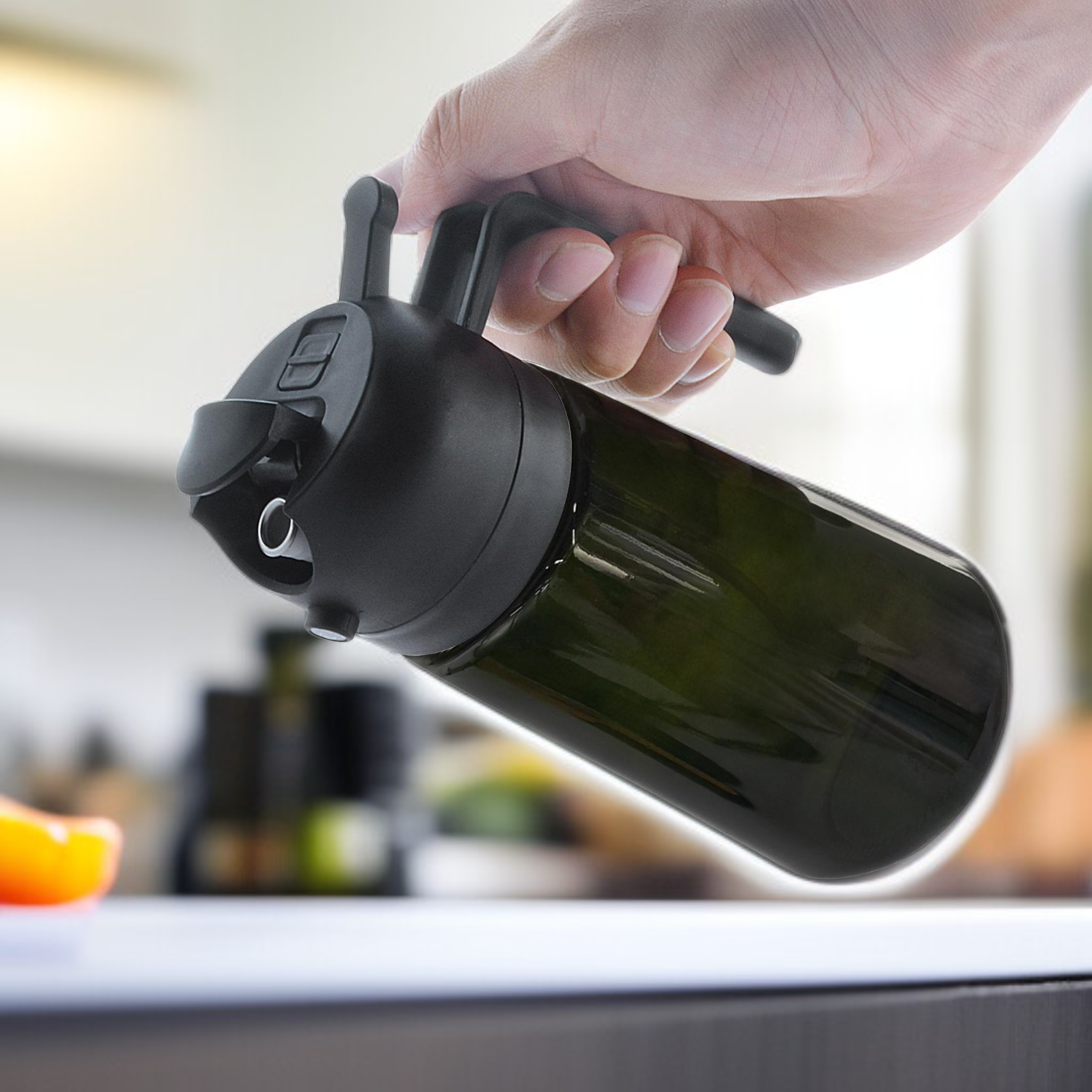 빛 차단 유리 겸용 오일 포트