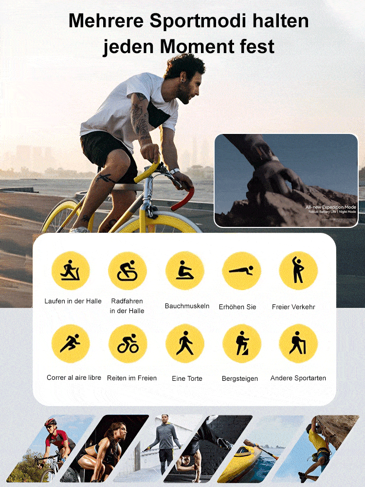 WATCH4PRO Raumforschung Rundbildschirm Smartwatch