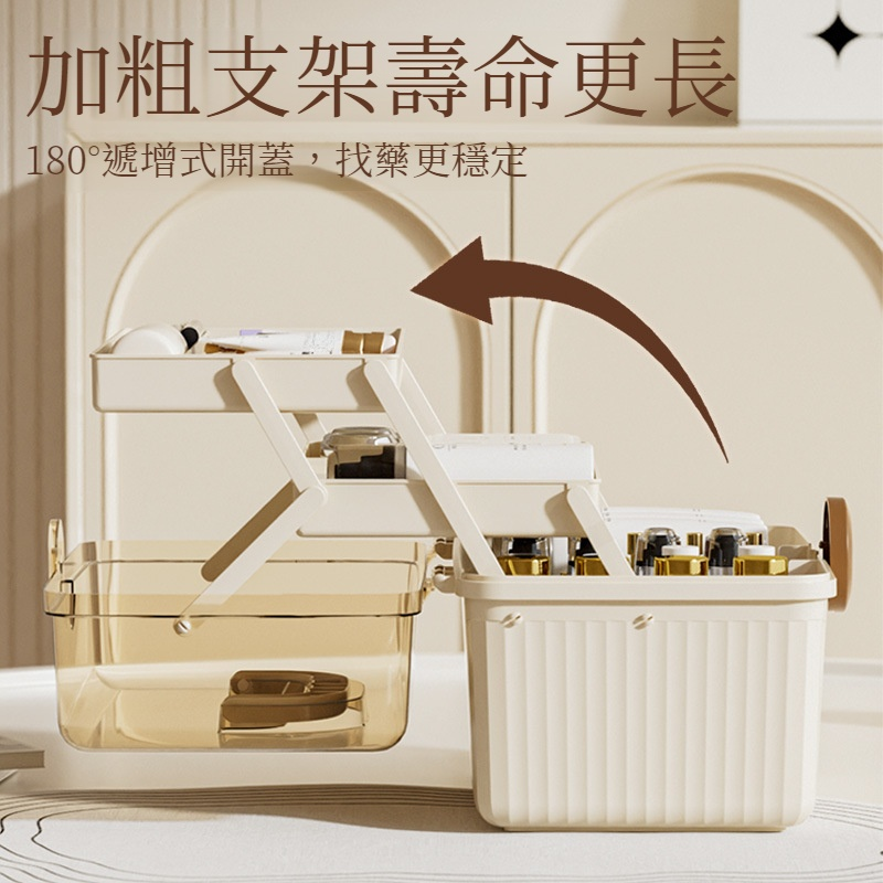 防潮防塵大容量家用醫藥箱