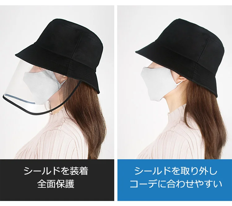 洗濯可能なサファリハットの生地アップ