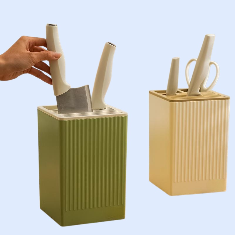 Kitchen knife rack countertop storage rack