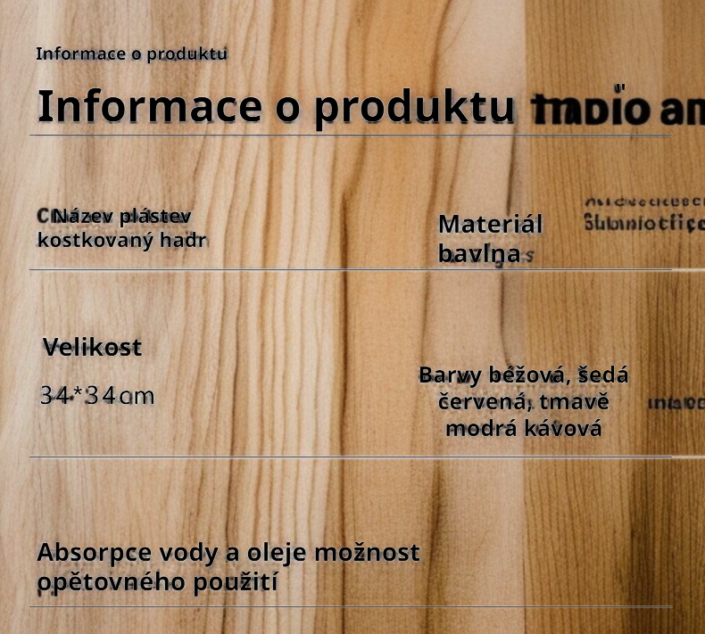 Detail čistícího hadříku s včelími buňkami