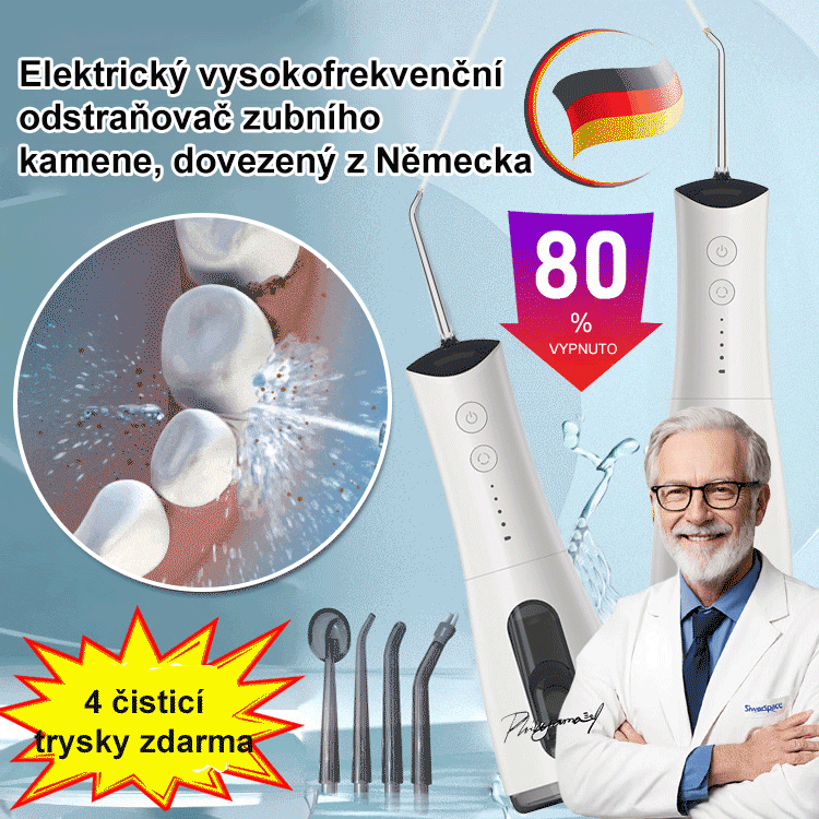 【Zlepšení zdraví zubů】Přenosná ústní sprcha