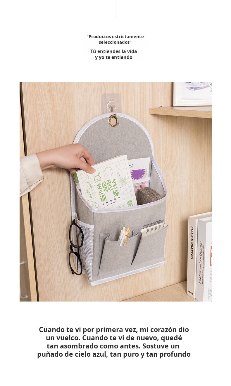 Almacenamiento de tapiz de tela para bolsos y accesorios