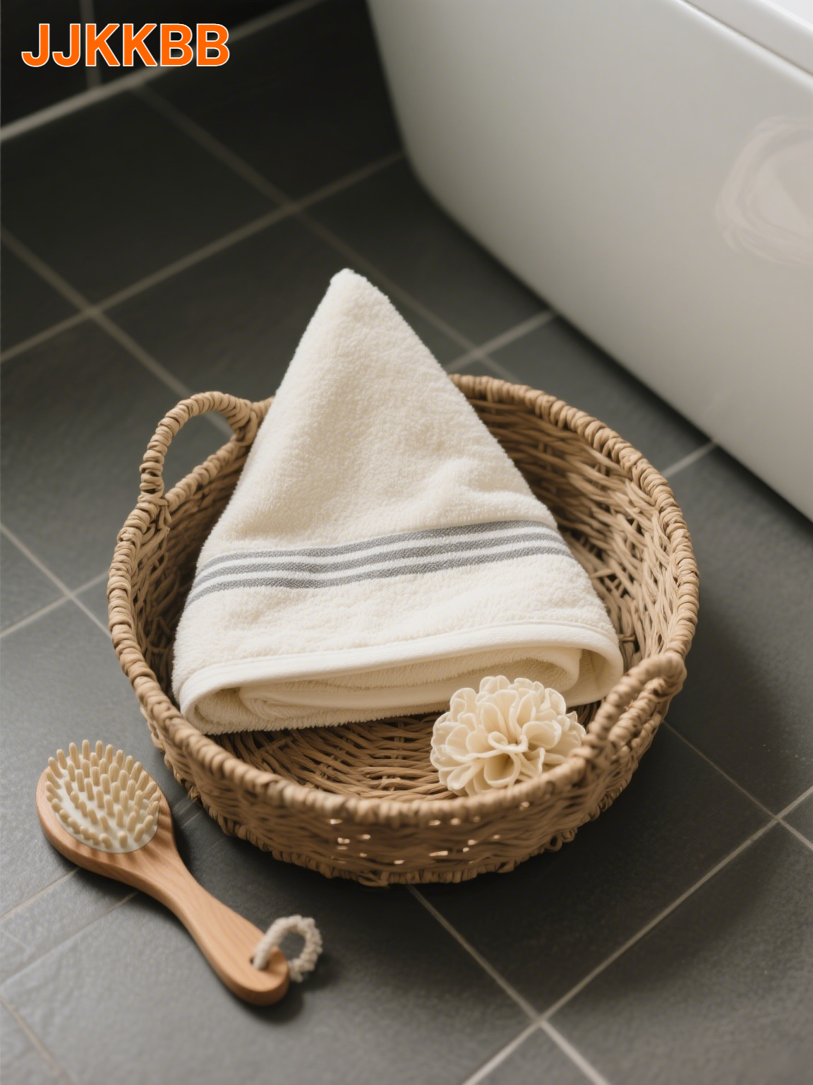 깨끗하고 신선한 수건